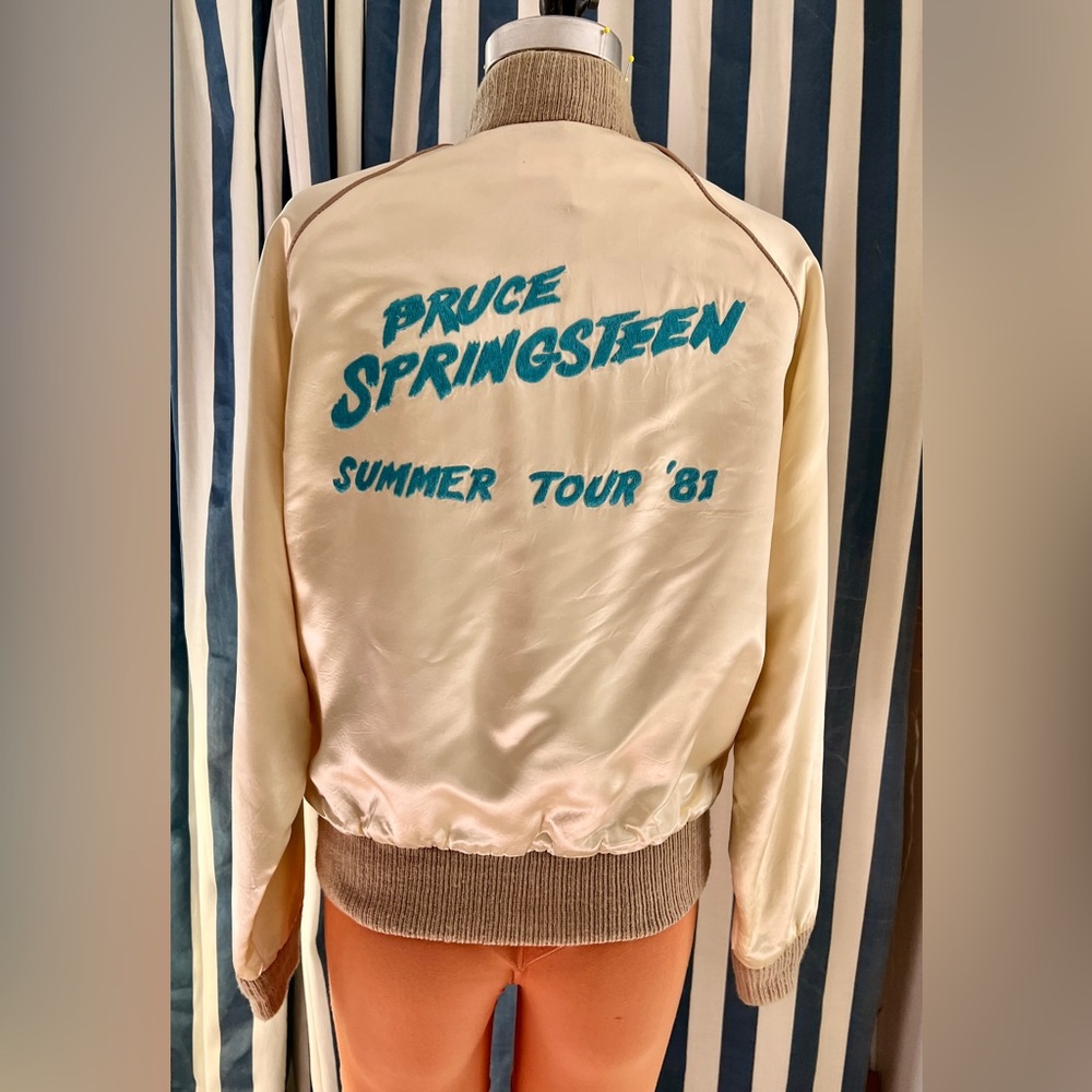 Champagne gold satin Bruce Springsteen original vintage tour jacket